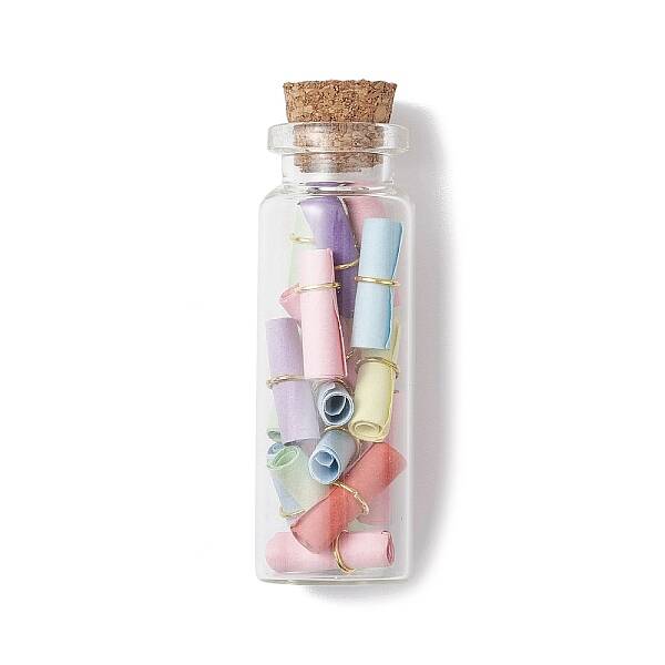 Transparent Glass Wishing Bottle Decoration
