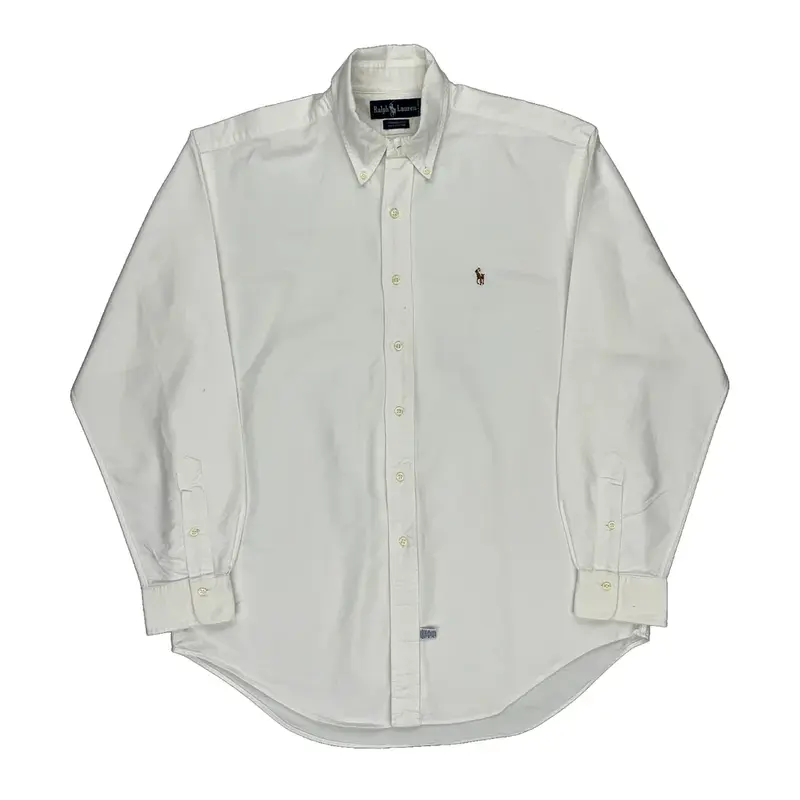 Yarmouth Ralph Lauren Shirt - Large White Cotton