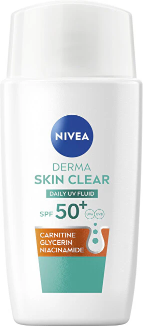 Nivea Fluido Uv Quotidiano Per Pelli Problematiche Derma Skin Clear Spf 50+ (Fluido Uv Quotidiano) 40 Ml