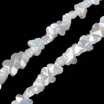 Electroplate Butterfly Glass Beads Strands