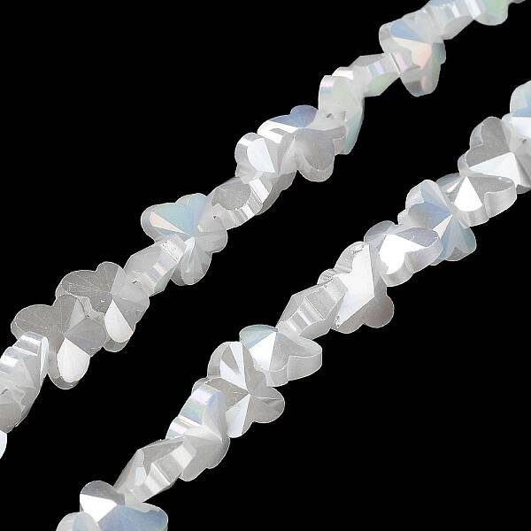 Electroplate Butterfly Glass Beads Strands