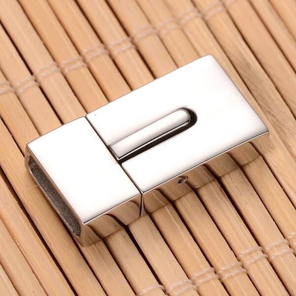Tarnish Resistant Smooth Surface 304 Stainless Steel Rectangle Magnetic Clasps