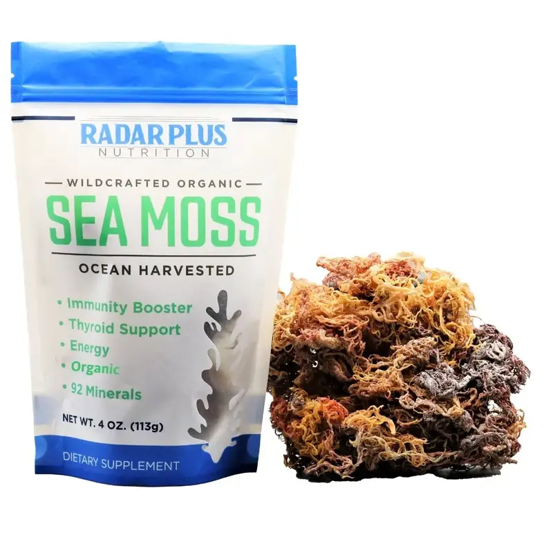 Spectrum Full Spectrum Sea Moss - 92 Minerals, Organic Wildcrafted from St Lucia - Eucheuma Cottonii species.