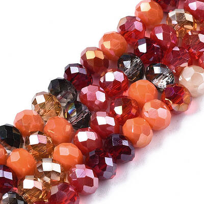 Electroplate Glass Beads Strands