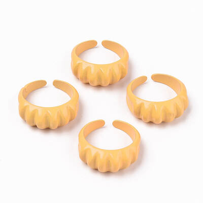 Spray Painted Alloy Cuff Rings