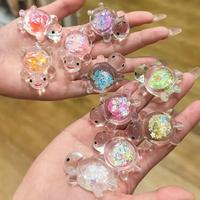 Luminous Mini Sea Turtle Statue, 20pcs/set Ocean Animal Themed Party Decor, Garden Micro Landscape DIY Bead Crafts, Ornaments...