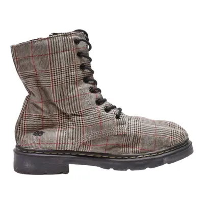 DOCKERS Lace-Up Boots Beige Canvas Womens UK 7