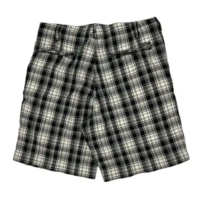 Ralph Lauren Checked Shorts - 36W 10L Black & White Cotton | Size: 36″ waist
