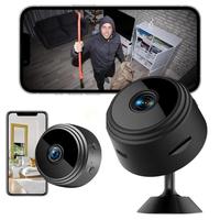 Wireless WiFi Camera with Infrared Night Vision, 1080P HD Rechargeable Home Security Camera with Mobile APP Connection, Secur...