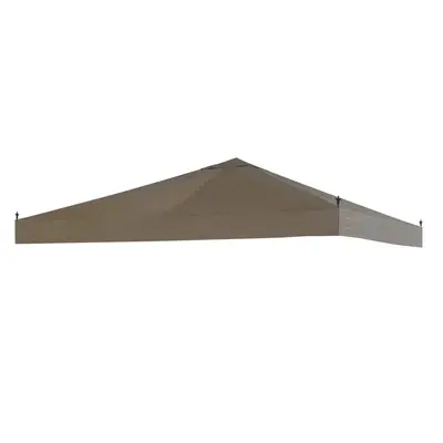 SUNJOY Khaki+Dark Brown Replacement Canopy For Sutton Gazebo (10X10 Ft) L-GZ494PST-E Sold At Canadian Tire