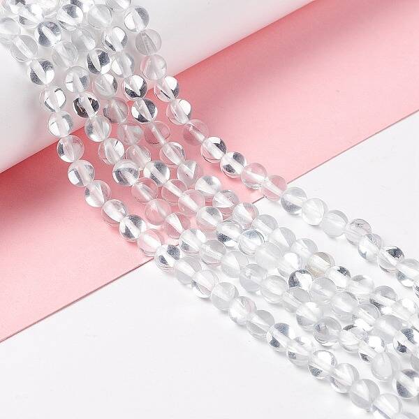Synthetic Moonstone Beads Strands