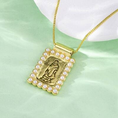 Brass Religion Pendant Necklaces