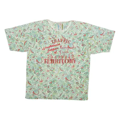TRAFFIC Womens T-Shirt Green L