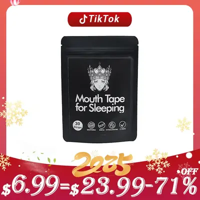 Upgraded Mouth Tape - 30 Count | Extra Strong Adhesive | Premium Breathable Fabric | All-Night Comfort for Sleep & Sports | E...