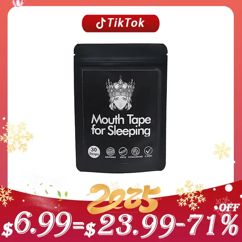 Upgraded Mouth Tape - 30 Count | Extra Strong Adhesive | Premium Breathable Fabric | All-Night Comfort for Sleep & Sports | E...