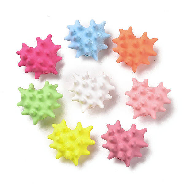 Printed Opuque Acrylic Beads