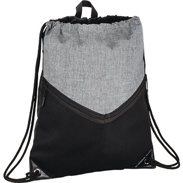 100 Promotional Voyager Drawstring Sportspack - Mesh Pocket