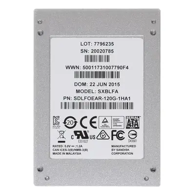 SDLFOEAR-120G-1HA1 SanDisk CloudSpeed Ascend 120GB Multi-Level Cell SATA 6Gb/s 2.5-Inch Solid State Drive