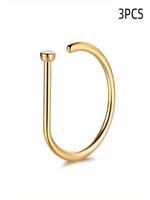 Fashionable Punk Style Fake Nose Ring, Non Piercing Nose Clip, Nose Cuff, Trendy All-match & Exquisite Vintage Jewelry, Punk ...