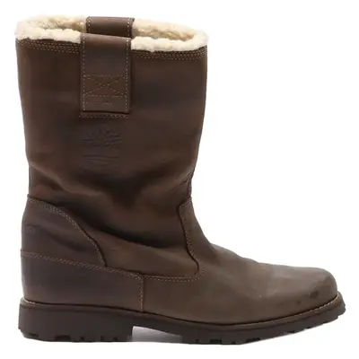 TIMBERLAND Snow Boots Brown Leather Womens UK 5