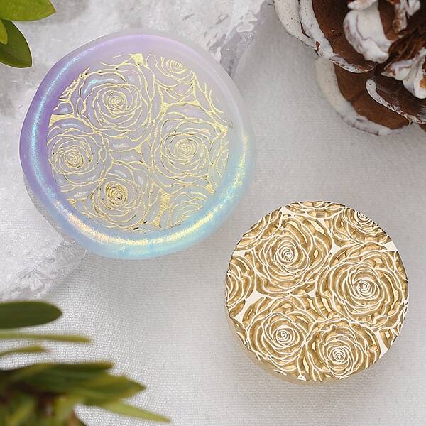 Texture Theme Roung Brass Stamp Head