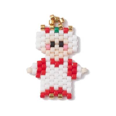 Christmas Seed Beads Beaded Charms