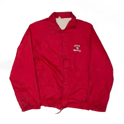 AUBURN SPORTSWEAR Team Mickey Mouse Shell Jacket Red 90s Mens L