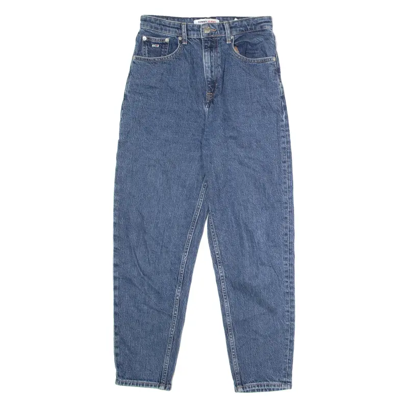 TOMMY JEANS Womens Jeans Blue Regular Mom W26 L26