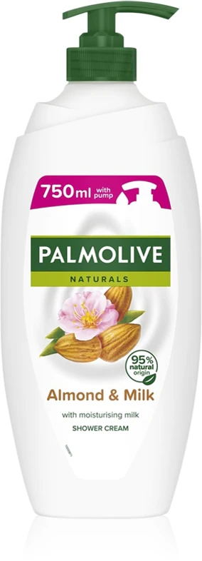 Palmolive Naturals shower gel cream with almond oil with dispenser 750 ml