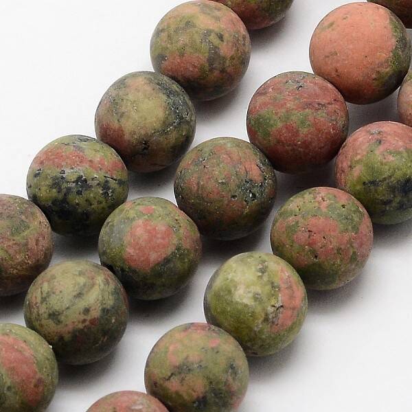 Natural Unakite Beads Strands