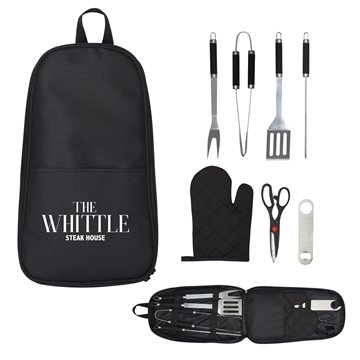 10 Customized 7-Piece Pit Master BBQ Set In Carrying Case - FDA ...