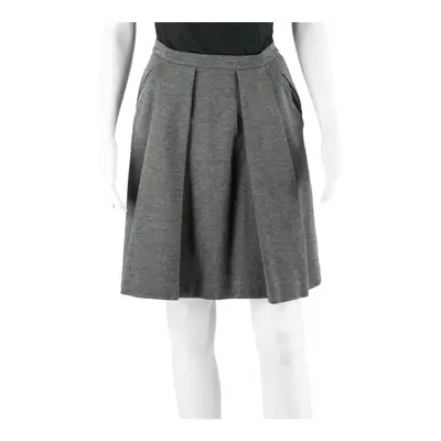 LACOSTE Sports Short Pleated Skirt Grey Viscose Womens UK 8