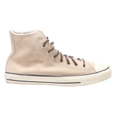 CONVERSE Converse Chuck Taylor All Star High Top Trainers Beige Leather Womens UK 8.5