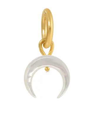 Small Crescent Charm | Metal Color: Gold