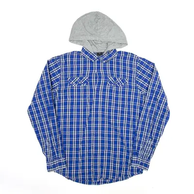 BENCH Hooded Blue Shirt M