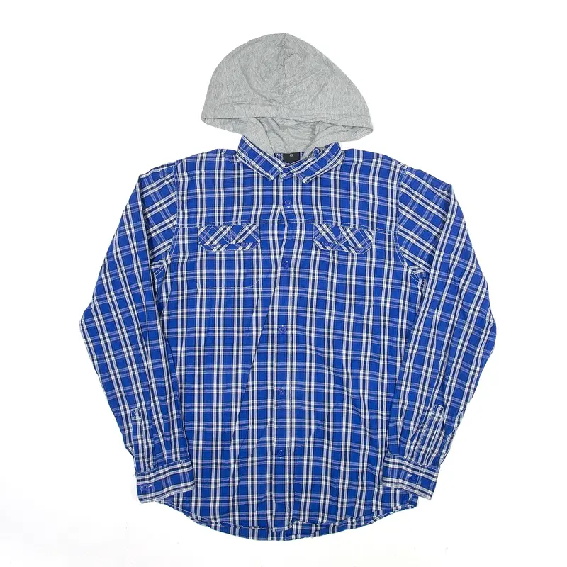 BENCH Hooded Blue Shirt M