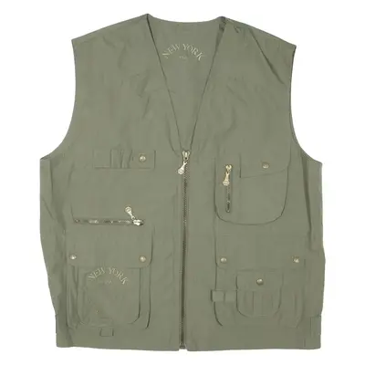 Utility Mens Gilet Green USA XL
