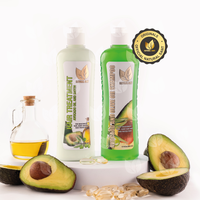 Natural Sant Avocado shampoo & hair treatment set with Biotin and Olive Oil (16 FlOz/ 500 ml) - Hydrate and moisturize Moistu...