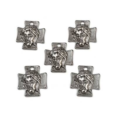 Tibetan Style Alloy Cross with Jesus Alloy Pendants for Easter Jewelry