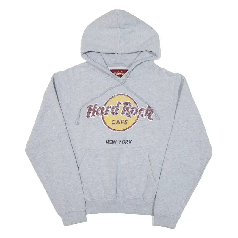 HARD ROCK CAFE New York Mens Grey Hoodie USA S