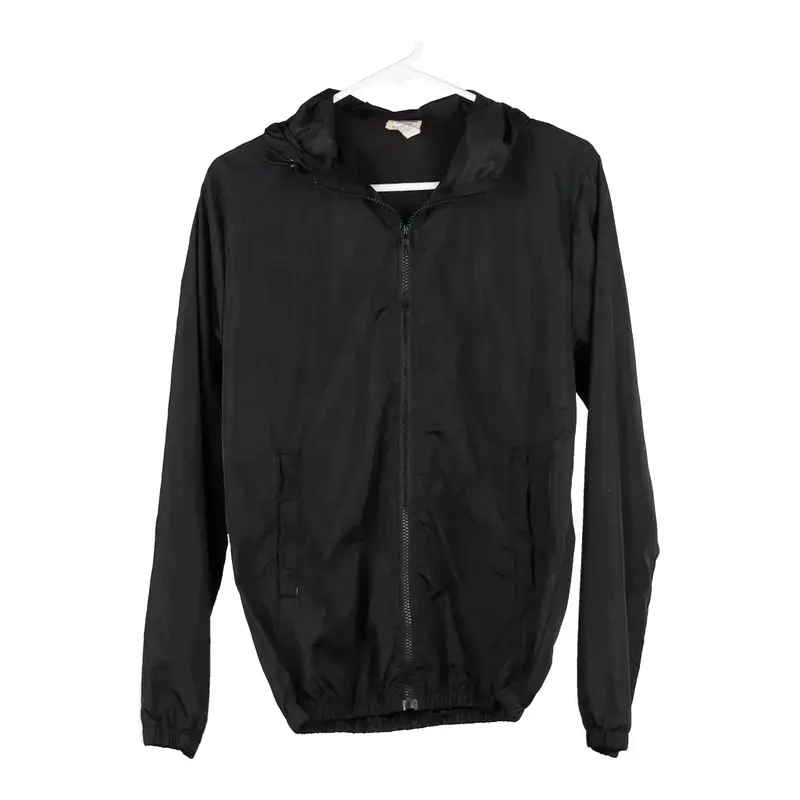 Champion Spellout Jacket - Medium Black Polyester
