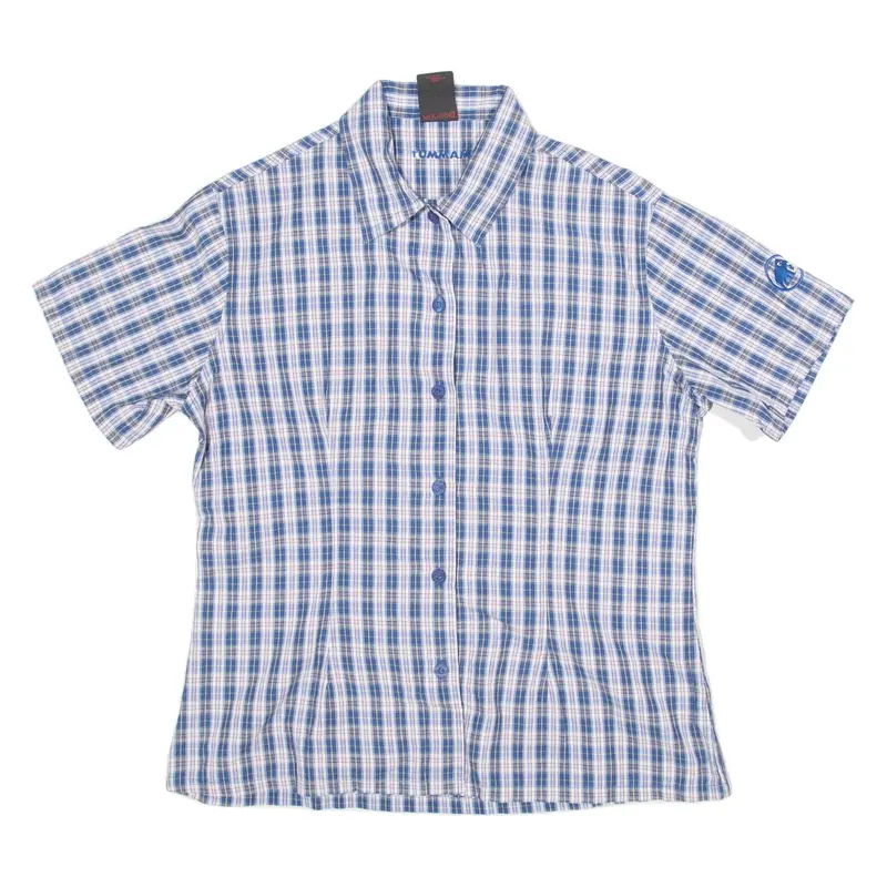 MAMMUT Womens Shirt Blue Check L