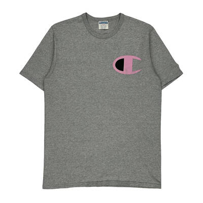 Champion T-Shirt - Large Grey Cotton Blend | Size: large