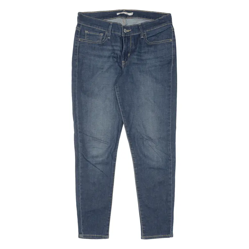 LEVI'S 710 Jeans Blue Denim Slim Skinny Stone Wash Womens W29 L26