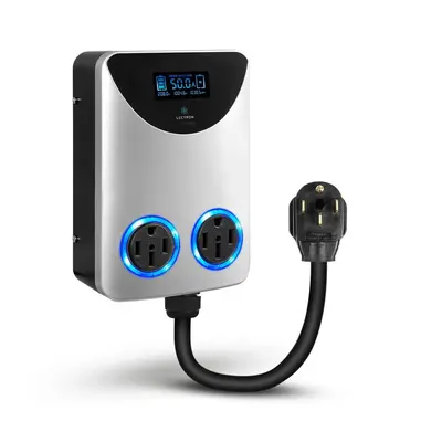 Lectron NEMA Socket Splitter - Power Your EV Charger and High-Powered Appliance From the Same Outlet