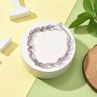 Natural Amethyst Beads Bracelets for Women