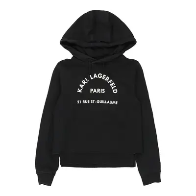 Karl Lagerfeld Spellout Hoodie - Small Black Cotton | Size: small