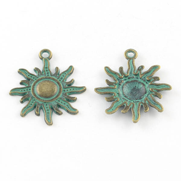 Zinc Alloy Solar Eclipse Pendants
