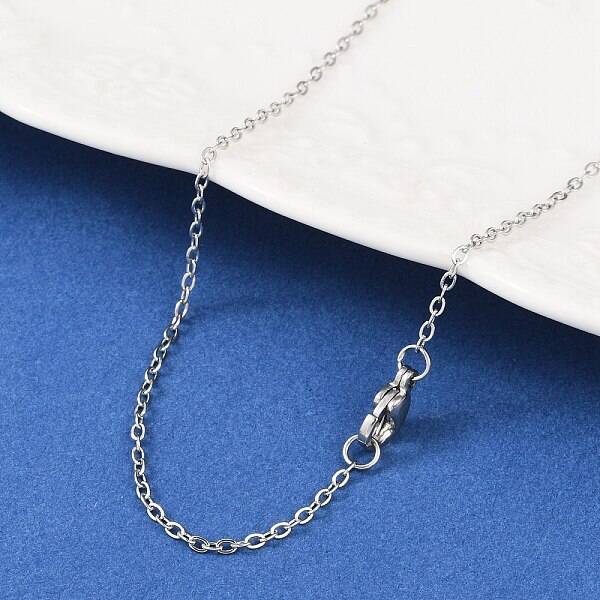 Tarnish Resistant 304 Stainless Steel Cable Chain Necklaces