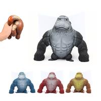 Stretchy Gorilla Stress  – Jumbo Muscle Monkey Squishy Figure for Squeezing, Pulling & Desk Fun Relief Toy
